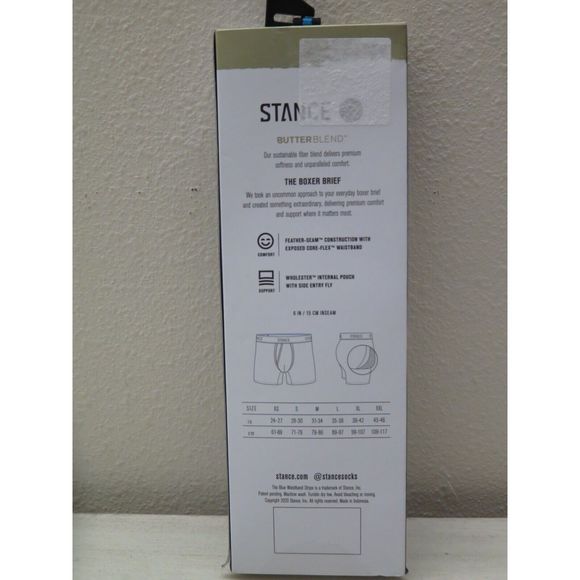 Stance The Boxer Brief Men's Sz L (35-38) Black Butter Blend Max Support Boxers - Picture 2 of 5